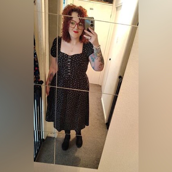 Disturbia Mortem Floral Print Midi Dress US 16 / UK 20 - Picture 10 of 11